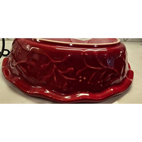Signature Ceramics Ruby Red Bakeware Lot - Picture 4 of 11
